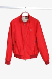 Burberry Brit Bradford Military Red Zip Front Packaway Blouson, Size L - Picture 1 of 13