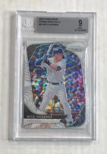 NICO HOERNER 2020 Panini Prizm WHITE WAVE PRIZM SP RC! BGS MINT 9! HUGE SALE! - Picture 1 of 3