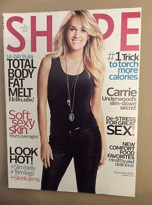 Shape Magazine November 2015 Carrie Underwood NO LABEL - Imagen 1 de 2