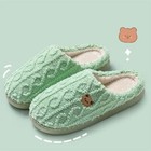 Womens Fur Lined Slippers Slider Ladies Warm Winter Warm Mules Shoes House Size