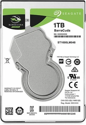 Seagate Barracuda 2.5 1TB Internal Hard Disk HDD 2 Year Warranty for Notebook PC - Image 1 of 4