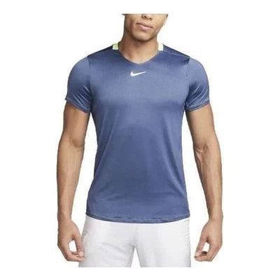 Nike Court Dri-FIT Tennis Shirt Blue Player Issued DR6548-491 Men’s Size Large - Image 1 of 3
