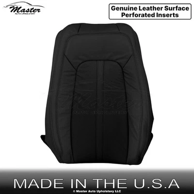 Cubierta de asiento superior del conductor delantero Perf 2017-2020 para Lincoln MKZ de cuero ébano Foto 1 de 4