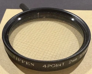 Vintage TIFFEN 55mm 4Point 2mm Star Effect Camera Lens Filter Made in Japan - Picture 1 of 3