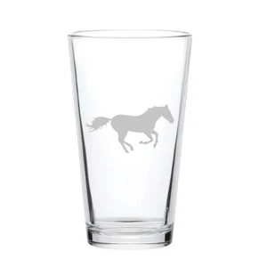 16oz Beer Mug - Running Horse - Picture 1 of 1