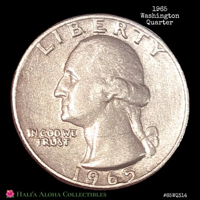 💠🪙💠1965 No MM Quarter DDR FS-801 CHERRYPICKERS' GUIDE Doubled Die Reverse - Image 1 of 4