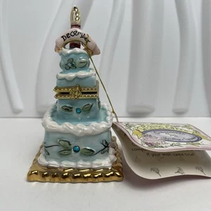 "Caja de baratijas para pastel de deseos de cumpleaños de diciembre 2002 Clayworks Heather Goldminc 4""" - Imagen 1 de 13