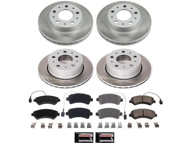 Kit de pastillas de freno y rotor delanteras y traseras para Ram ProMaster 3500 KD655XC 2016-2021 Foto 1 de 1