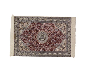 Hermosa Alfombra Oriental Super Nain 6 La ( 142 X 100 CM ) Nueva - Imagen 1 de 12