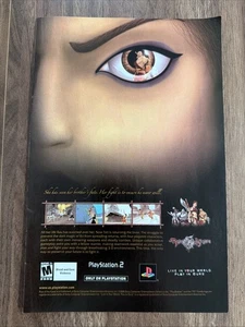 Rise Of Kasai Print Ad PS2 PlayStation Video Game Eyeball Fate Warriors - Picture 1 of 4