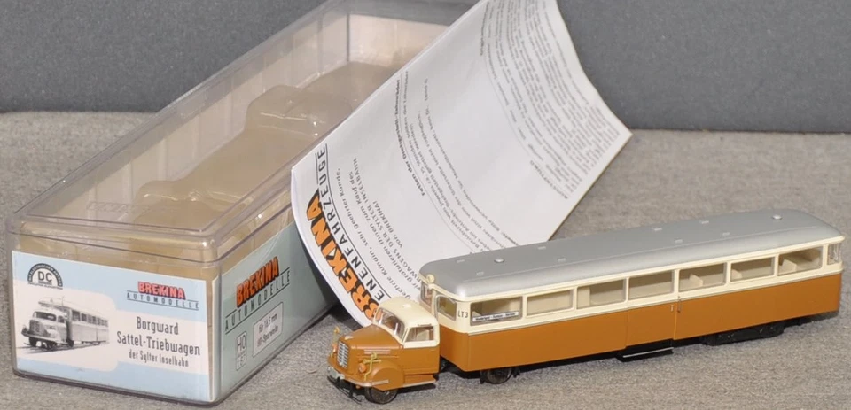 Brekina 46200 Borgward Sattel-Triebwagen  Sylt  DC  mit DSS  neuwertig  OVP  H0 - Bild 1 von 1