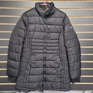 HFX Outdoors Damen leichte Puffer Jacke Mantel wasserabweisend schwarz Gr. M - Bild 1 von 15