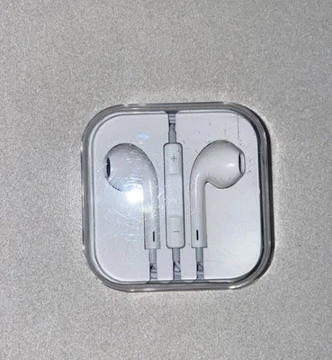 Apple Earbuds Plug Earphones Wired With Case White - Image 1 of 2