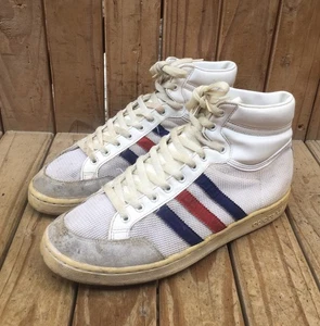 Rare 1990's Adidas Americana Multicoloured Fabric Leather sneakers UK 8.5 US 9D - Picture 1 of 24