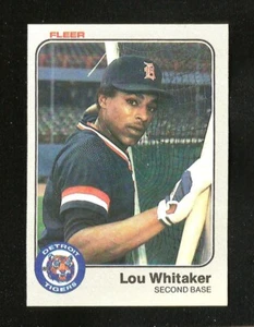 1983 Fleer Baseball #348 Lou Whitaker Neuwertig + Detroit Tigers (SB1) - Bild 1 von 1