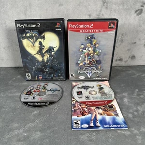 Kingdom Hearts 1 and 2 Game Lot (Playstation 2 PS2) Tested - Picture 1 of 11