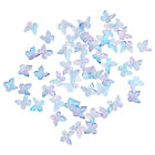 50 Glass Butterfly Beads for Jewelry Making 11mm