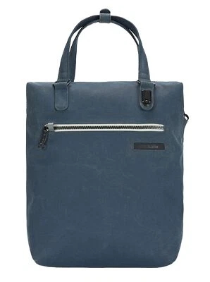 pacsafe Intasafe Backpack Tote Rucksack Handtasche Tasche Navy Blau Weiß Neu - Bild 1 von 4