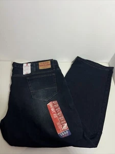 NEW Men's Izod Jeans Relaxed Comfort Fit Straight Leg Black Size 48x34 - Picture 1 of 7