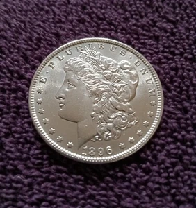 1896 Morgan dollar, Choice Brilliant Uncirculated - Picture 1 of 4