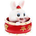  Mini Figurine Dashboard Animal Figure Rabbit Bobble Head Ornament Car