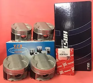 YCP B20 84mm STD HighComp Pistons +Rings + Japan Rod Bearing For Honda Acura - Picture 1 of 11