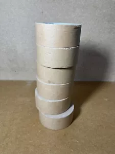 Paper Kraft Tape Brown Roll 48mm x 50m Recyclable Packaging Tape - 6 Rolls - Picture 1 of 2