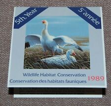Canada Wildlife Habitat Conservation (Ducks) 1989 complete booklet