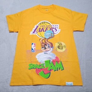 Camiseta LA Lakers X Diamante Mediana Campeón del Mundo Oro TAZ Space Jam Nueva Sin Etiquetas - Imagen 1 de 7