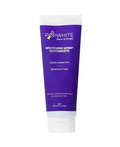 POPWHITE Whitening Primer Toothpaste 4 oz - Picture 1 of 3