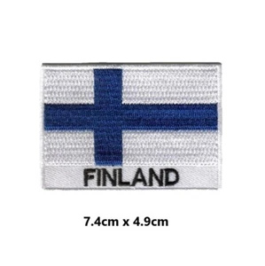 Finnland bestickt Patch Aufnäher Bügelbild Patches Transfer Kleidung Stoff Basteln - Bild 1 von 3