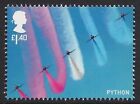 Red Arrows Python on 2018 stamp