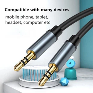 Cable AUX de 1,5 m 3,5 mm conector estéreo para móvil MP3 iPhone PC TV cajas - Imagen 1 de 12
