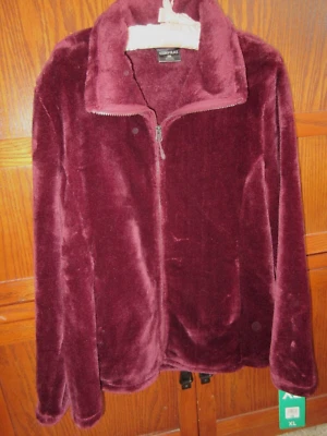 Abrigo Chaqueta 32 Degrees Heat Felpa Suave Imitación Piel Polar Cremallera Completa Para Mujer XL NUEVO Foto 1 de 4