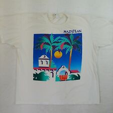 Vintage Mazatlan t-shirt tourist size XL tropical trees sun Temple art