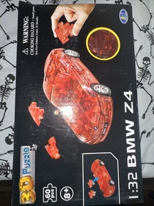 3D Puzzle BMW Z4- 1:32 Scale Red plastic jigsaw model car fun - Picture 1 of 5
