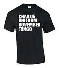 Charlie Uniform November Tango Cu*T Funny Rude Men?S Lady's T-Shirt T0164