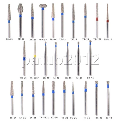 5Packs 50pcs Dental Diamond Burs Drill for NSK High Speed Handpiece 27 TYPES - Image 1 of 4
