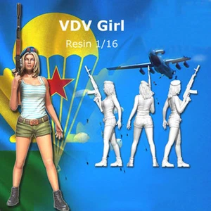 1/16 120mm VDV Girl Unpainted Model Kits Unassembled Female Soldier Figure Resin - Picture 1 of 2