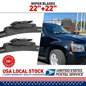 For Chevrolet Avalanche 2007-2013 22"22" 2Pcs Front Windshield Wiper Blades - Bild 1 von 11