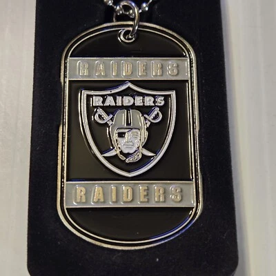 Collar con licencia oficial con etiqueta de cuello etiqueta de perro etiqueta de perro LAS VEGAS RAIDERS Foto 1 de 3