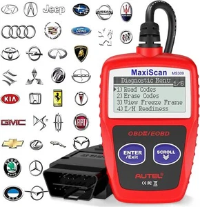 Autel MaxiScan MS309 OBD2 Scanner Check Engine Fehlercodeleser, lesen/klar - Bild 1 von 9