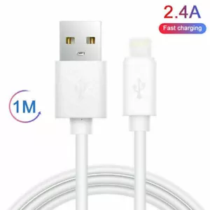 1M Fast Charging USB Cable Cord Data Sync For Iphone 5/5C/5S 6/6S SE XR XS Max - Picture 1 of 7
