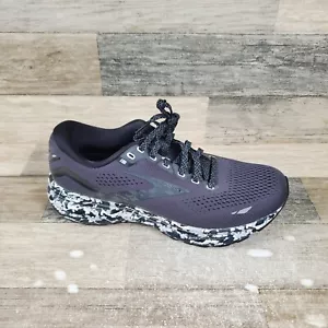 Brooks Ghost 15 Womens Shoes Sz 9 B Running Athletic Black Ebony Lace Up Sneaker - Picture 1 of 12