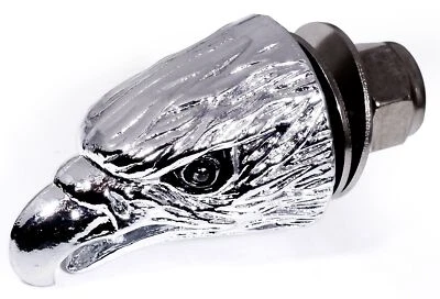 WTMT GMBH (ORIGINAL OE) Testa aquila targa vite cromo eagle metallo chopper trike quad USA aquila