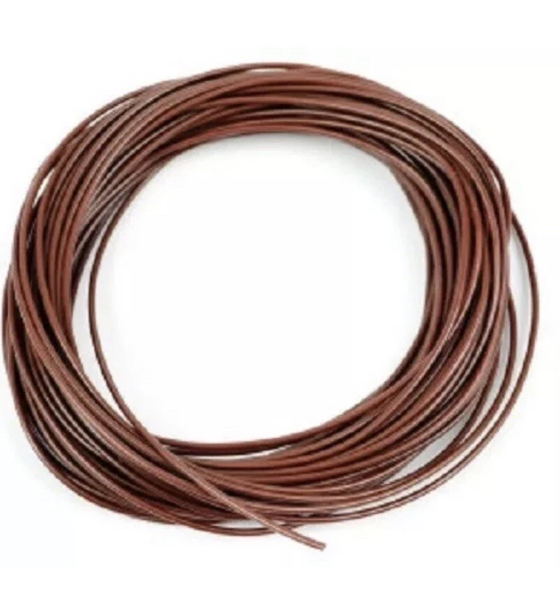 10 METROS LAYOUT FIO MARROM-7 FIOS/0,2mm-MODELO FERROVIÁRIO-TRENS - Imagem 1 de 1