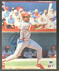 Barry Larkin Signed 8x10 Cincinnati Reds Photo Mint Autograph SGC COA HOF MLB - Picture 1 of 6