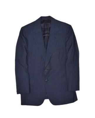 Hickey Freeman Suit Jacket Mens 41S Navy Pinstripe Bespoke Wool Blazer Vintage - Image 1 of 4
