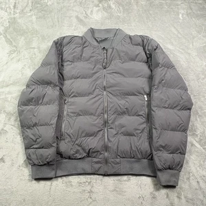 Tesla Bomber Puffer Jacket Men’s Large Gray Full Zip Winter Outdoor - Bild 1 von 4