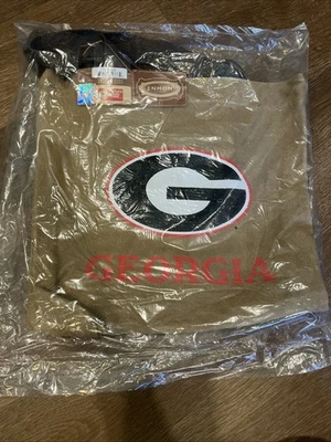 LOGO Georgia Bulldogs Canvas Market Tote Bag Purse Handbag Enmon Accessories NWT